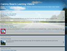 Tablet Screenshot of cammybean.kineo.com